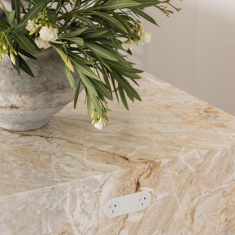 Natural stone benchtop detail
