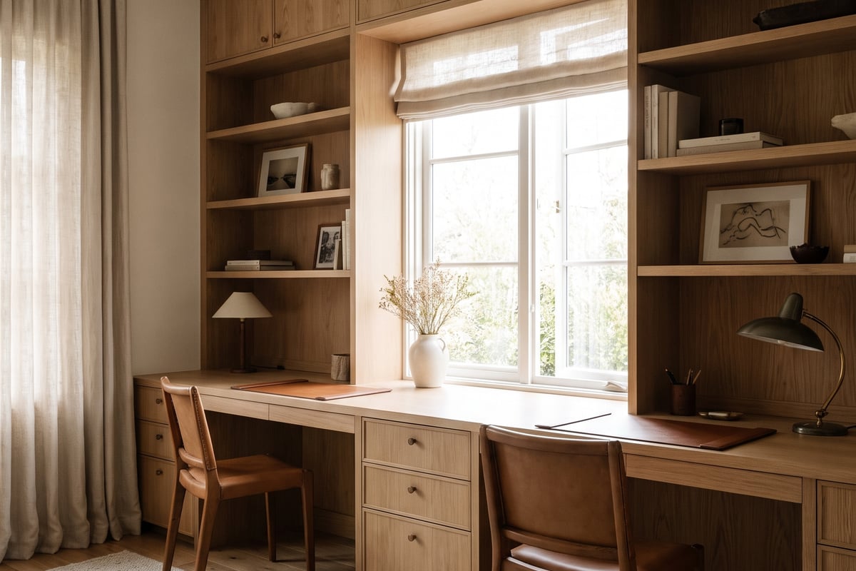 A completed home office fitout on the Gold Coast