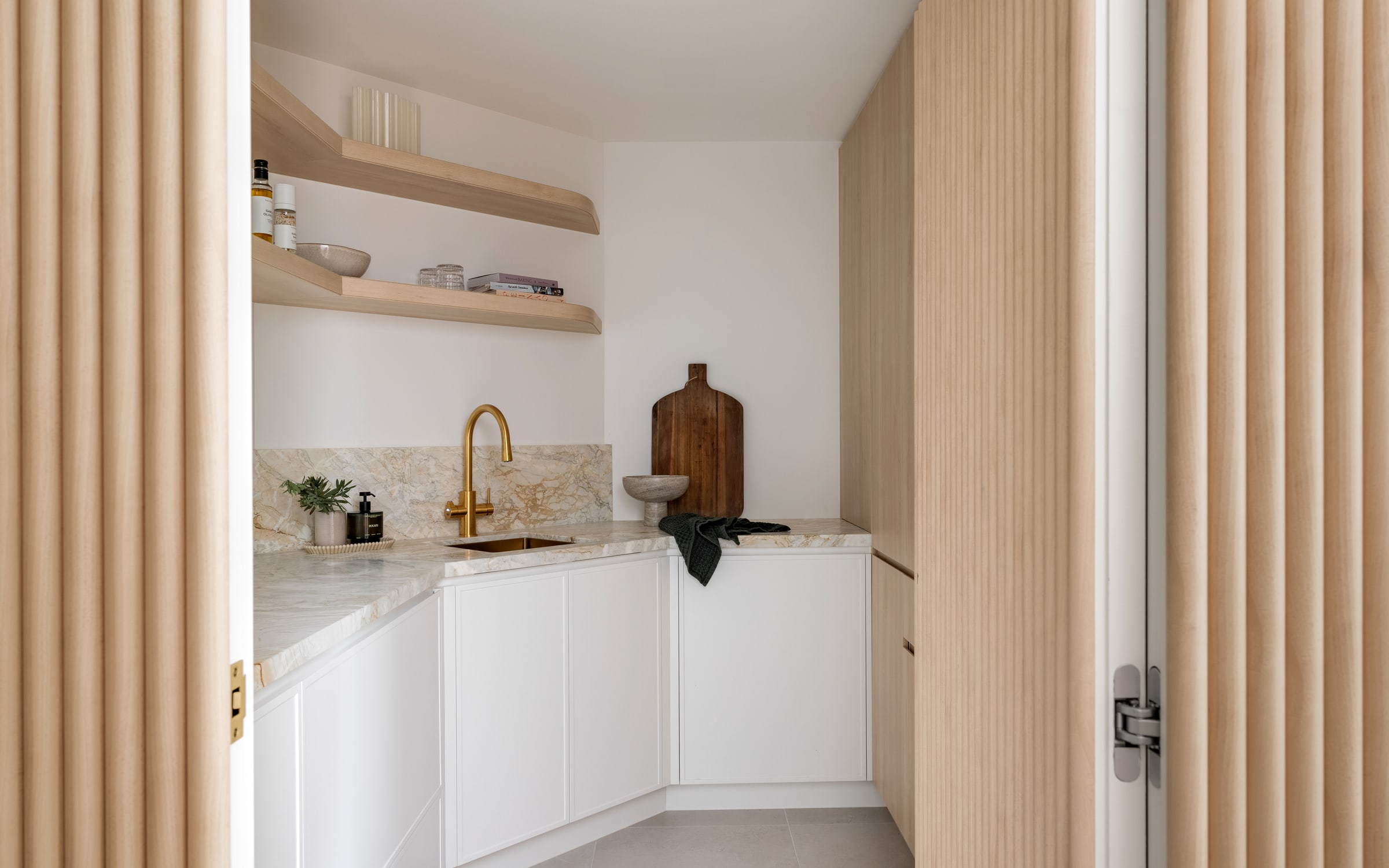 Custom butler's pantry and scullery on the Gold Coast