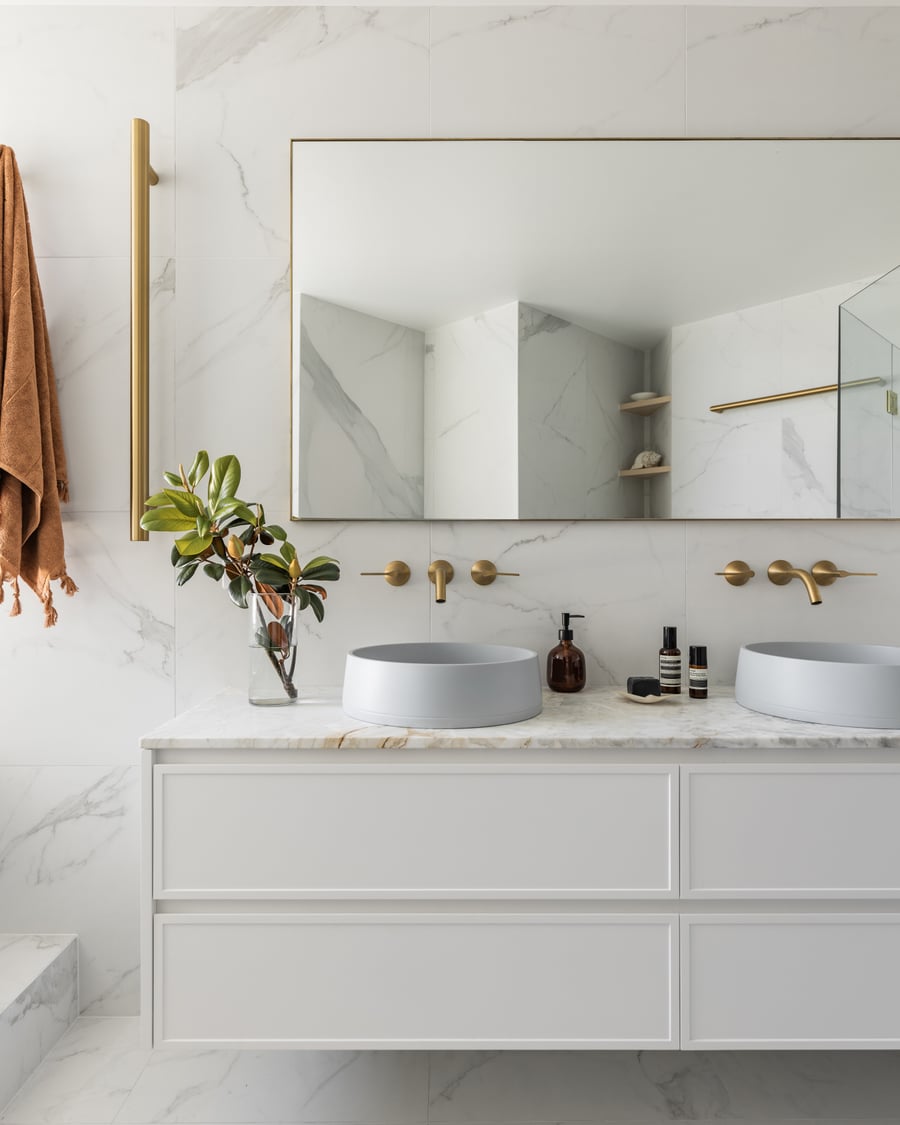 Marble & Shaker Vanity, Broadbeach
